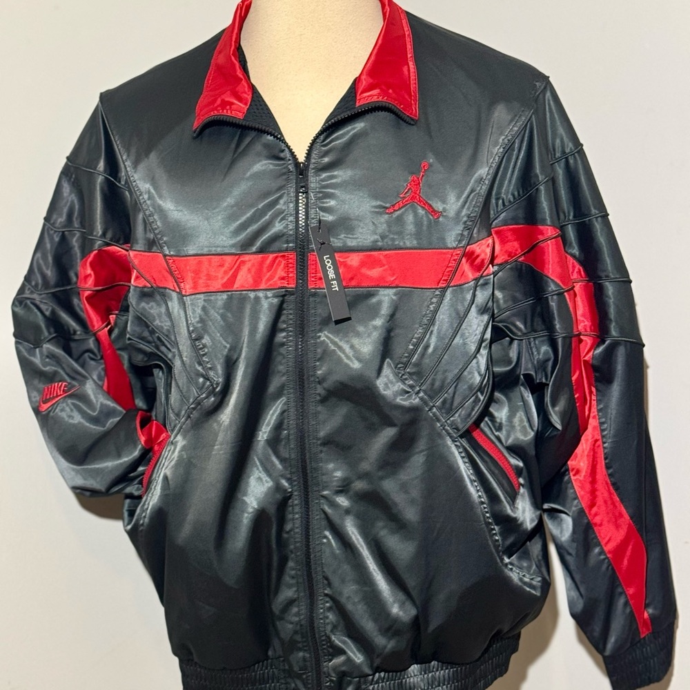 Nike Men's Black and Red Jacket